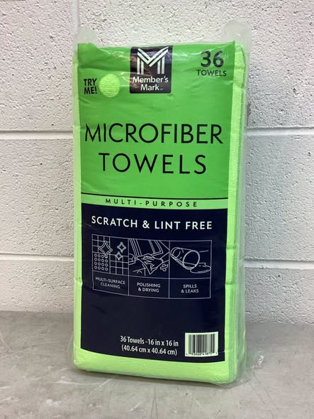 Member Mark Microfiber Towels, Green (36 ct.)