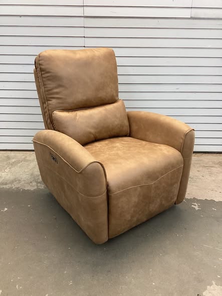 33.8" Wide Modern Comfortable Swivel And Rocker Power Recliner with USB Port