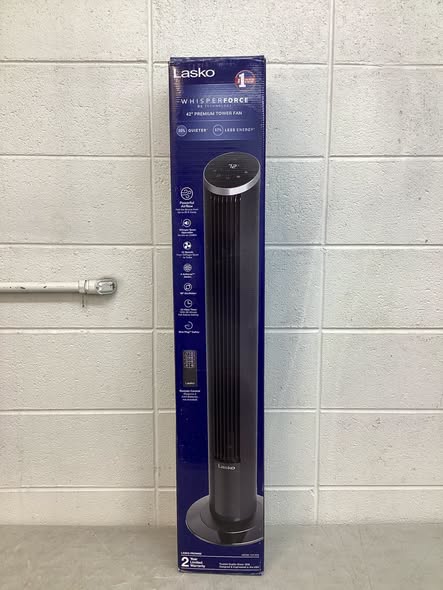 Lasko 42” Oscillating 12-Speed DC Tower Fan with Remote