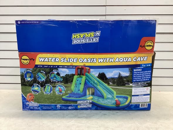 Happy Hop Water Slide Oasis with Aqua Cave - Lightly Used