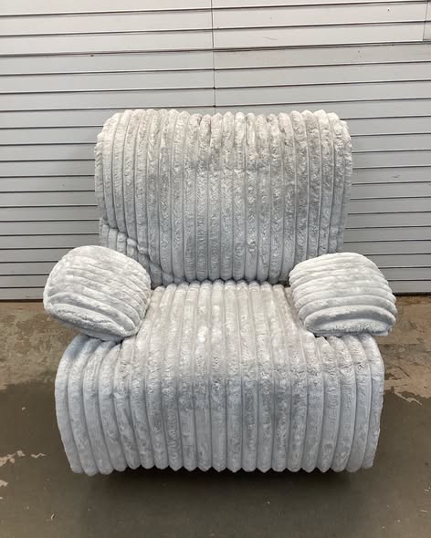 Wide Corduroy Upholstered Manual Living Room Recliner