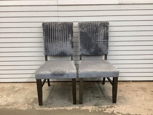 Costway Dining Chair Set of 2 Mid-Century Modern Velvet Fabric Upholstered Chairs