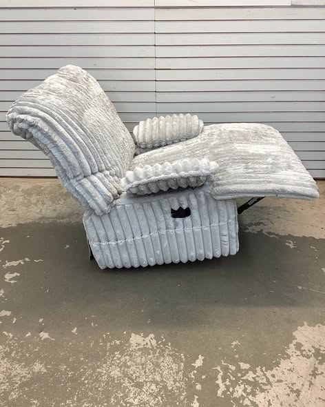 Wide Corduroy Upholstered Manual Living Room Recliner