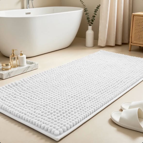 Azriah Luxury Chrnille Super Soft Absorbent Microfiber Rectangle Rug 24" W x 60" L