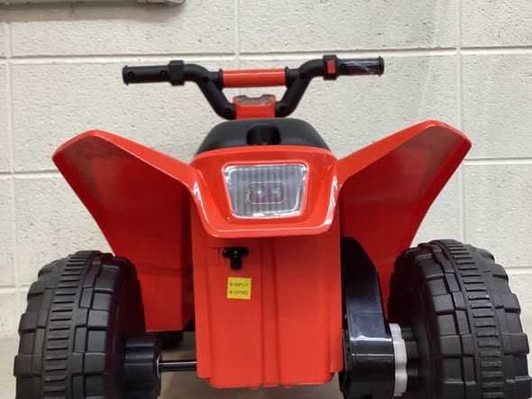 6-Volt Kids Electric Quad ATV 4 Wheels Ride-On Toy for Toddlers Forward and Reverse in Red