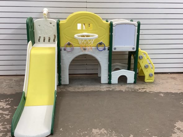 10 in 1 Toddler Slide Set Kids Slide and Climber Playset Indoor Playground