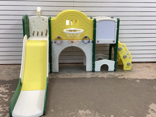 10 in 1 Toddler Slide Set Kids Slide and Climber Playset Indoor Playground