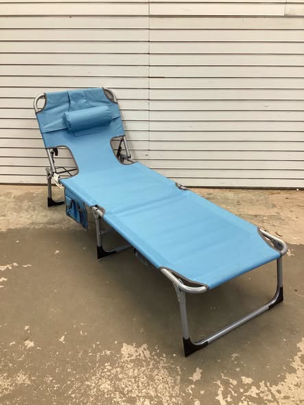 5-position Outdoor Folding Chaise Lounge Chair