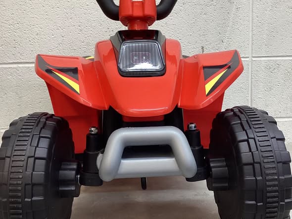 6-Volt Kids Electric Quad ATV 4 Wheels Ride-On Toy for Toddlers Forward and Reverse in Red
