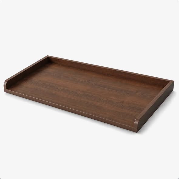Washer Dryer Countertop Laundry Shelf Topper with Edge, Wood Cover Guard Organizer Washer