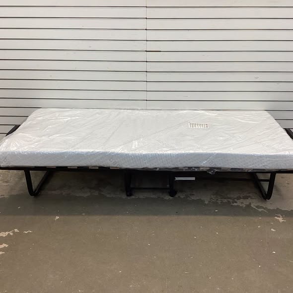 Twin Size Metal Folding Bed with Memory Foam Mattress
