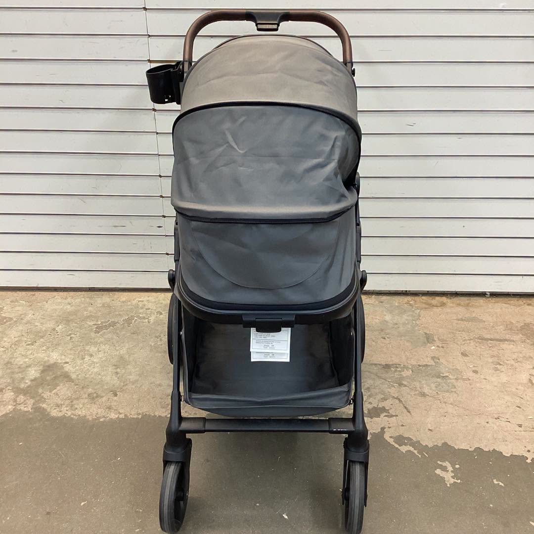 BABY JOY 2 in 1 Baby Stroller, High Landscape Convertible Bassinet Stroller with Reversible Seat, Net, Adjustable Canopy, Cup Holder, Foldable Pushchair Pram Stroller for Newborn Toddlers (Gray)