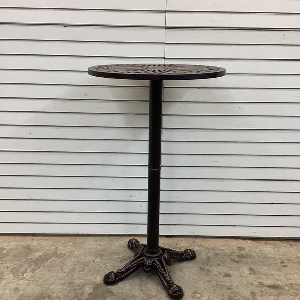 Patio 41.5-Inch Round Bar Table Durable Cast Aluminum Bistro Table
