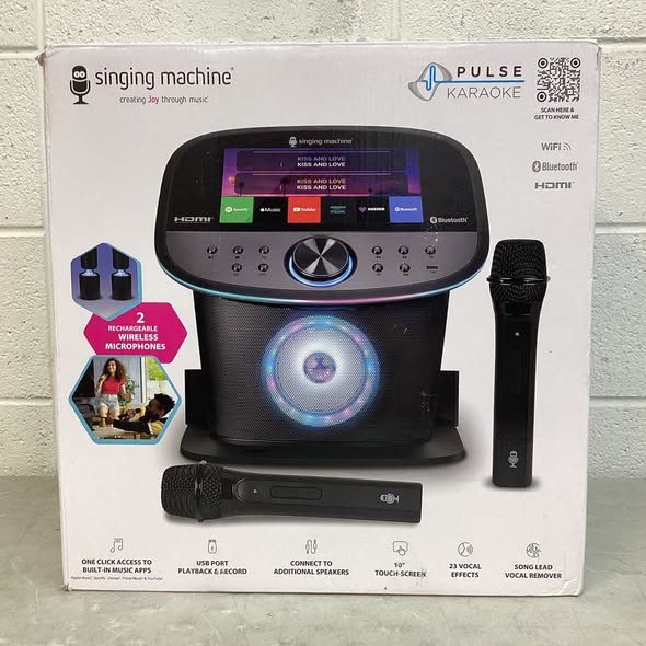 Singing Machine Pulse Karaoke-Premium Wi-Fi Karaoke System