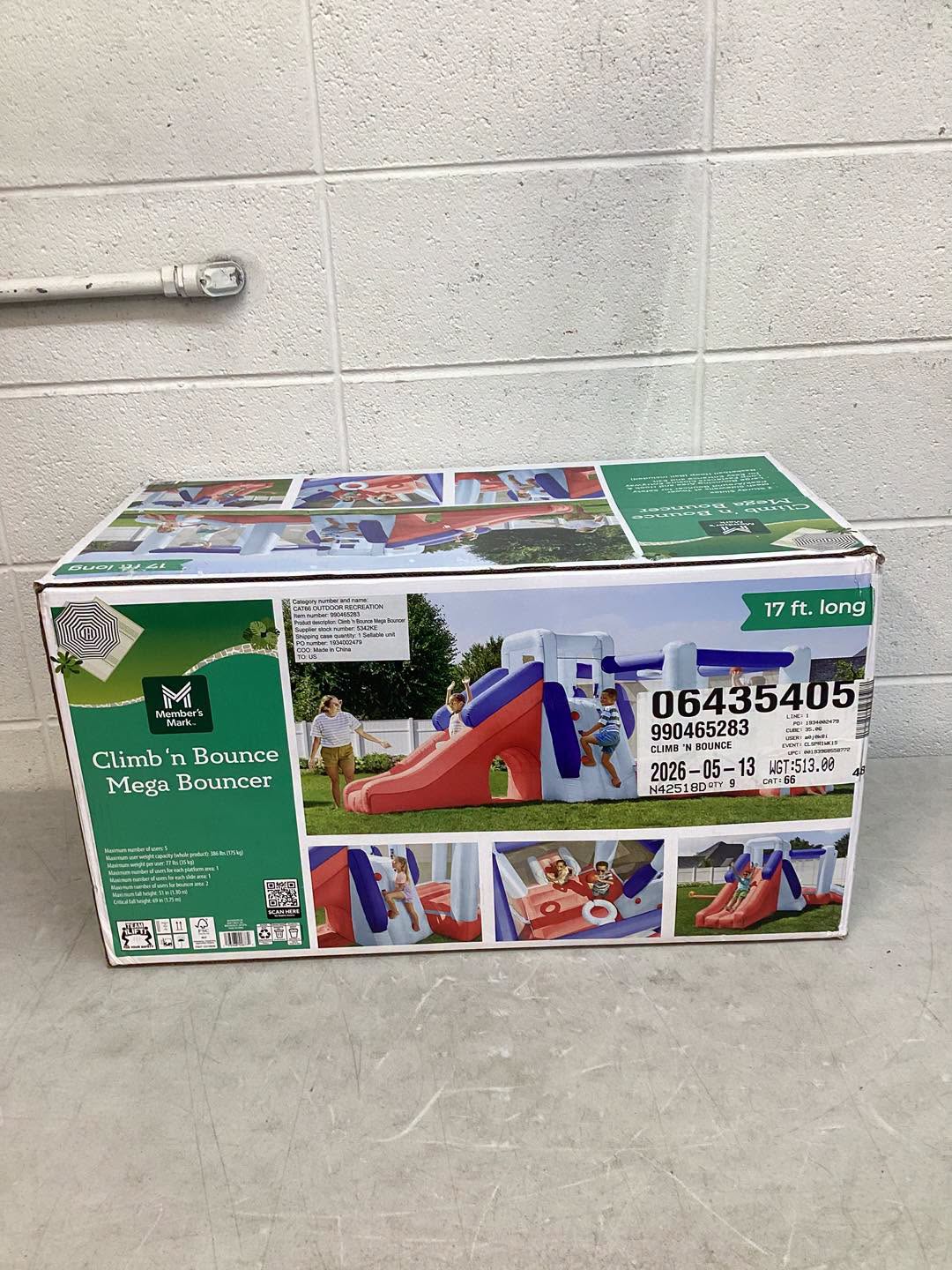 Member’s Mark Climb 'n Bounce Kids Inflatable Mega Bounce House