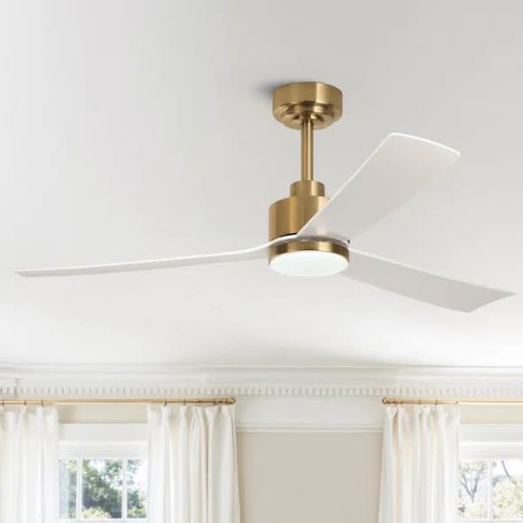 Karlena 52'' Modern Dimmable Ceiling Fan With Lights and Remote 3CCT 6-Speed Reversible DC Motor Timer Memory