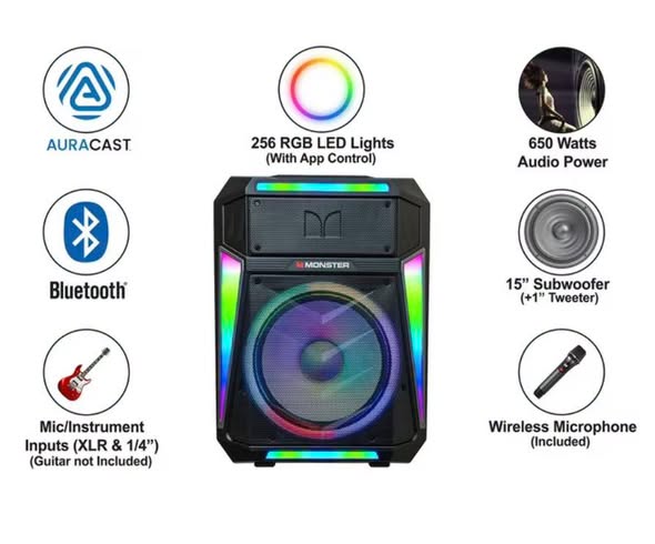 Monster Z6 All-in-One PA Bluetooth Speaker System