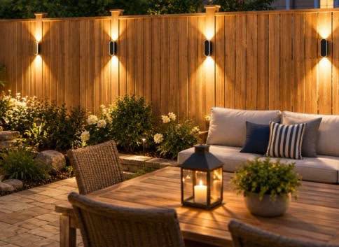 Westinghouse Solar Outdoor Fence Lights (4-Pack), Dusk-to-Dawn LED Lighting, 3 Color Modes, for Fence, Deck, Wall and Patio