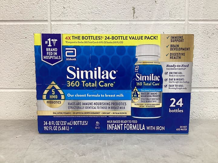 Similac 360 Total Care Infant Formula, Ready to Feed, 8 fl. oz., 24 ct.