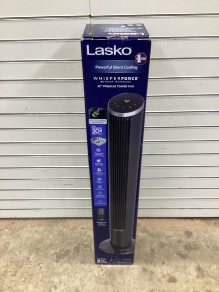 Lasko 42” Oscillating 12-Speed DC Tower Fan with Remote