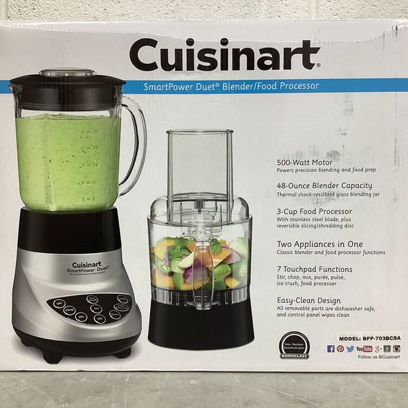 Cuisinart SmartPower Duet 500W Blender/Food Processor