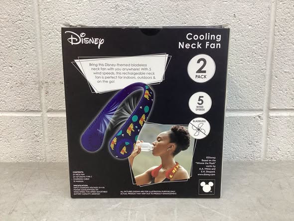 Disney Cooling Neck Fan, 2 pack