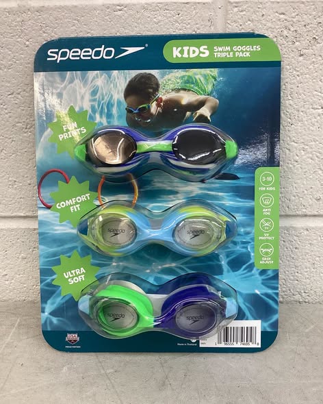 Speedo Kids Swimming Goggles, 3 pk.