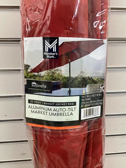 Member's Mark 10' Premium Market Umbrella with Sunbrella Fabric