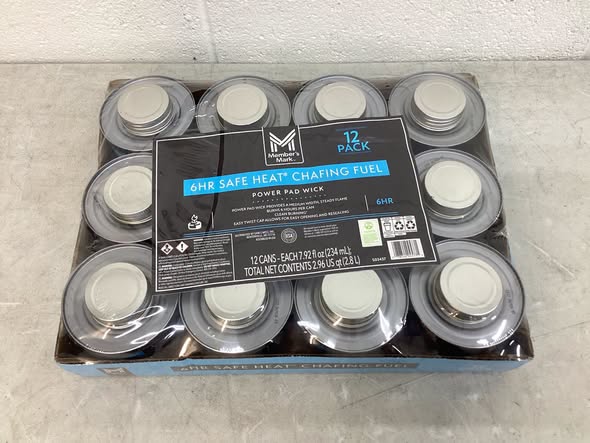 Member's Mark 6-Hour Safe Heat Chafing Fuel with PowerPad, 12 ct.
