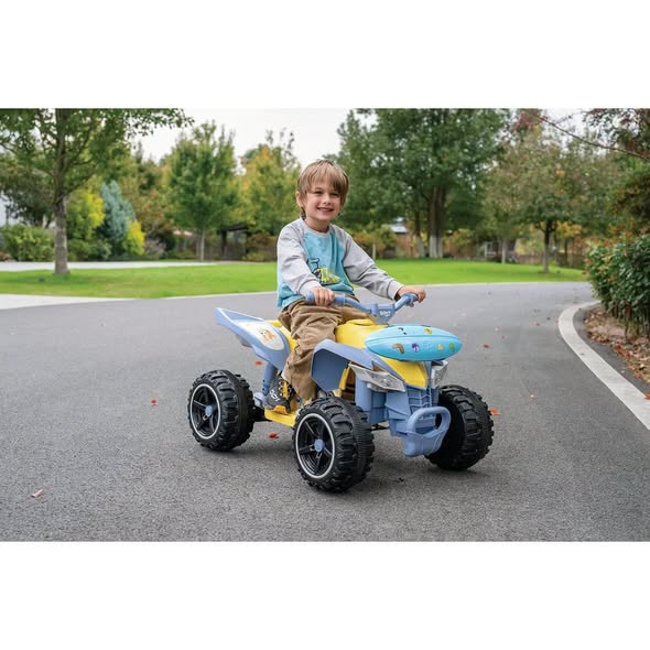 Bluey 12V ATV Ride-On with Surfboard Storage Compartment