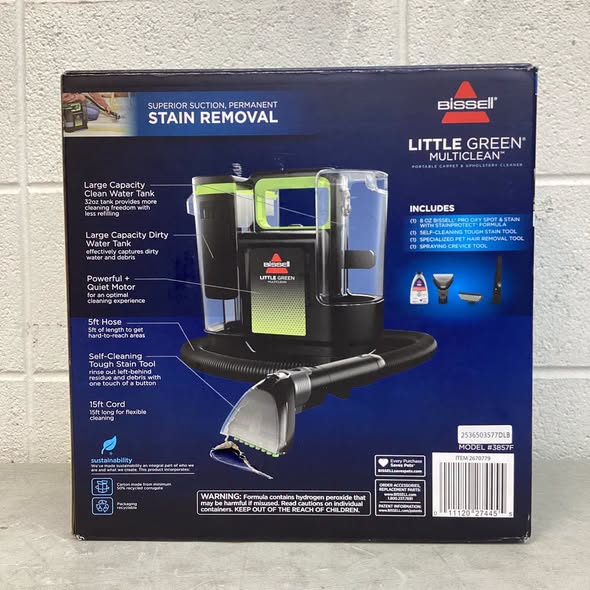 BISSELL Little Green MultiClean Portable Deep Cleaner, Carpet & Upholstery