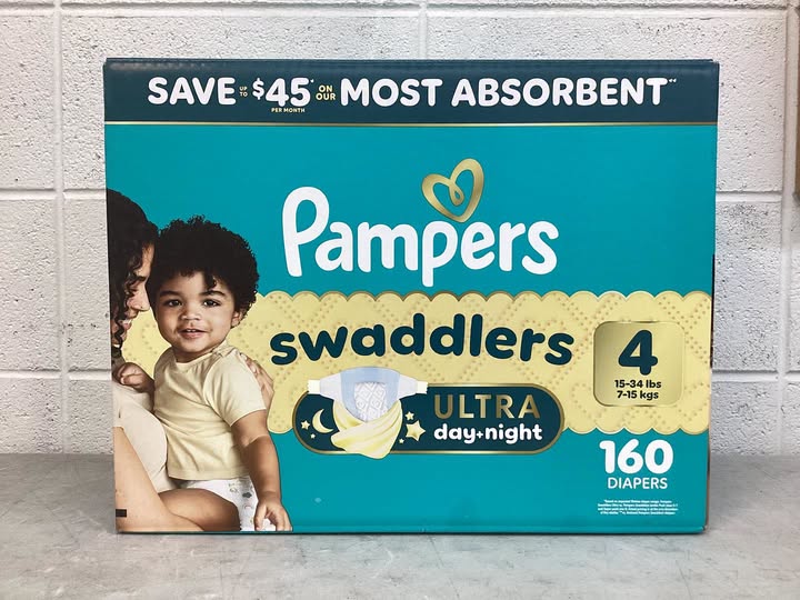 Pampers Swaddlers Ultra Diapers, Size 4, 160 ct.
