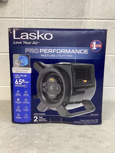 Lasko Pro Performance 9-Speed Pivoting DC Motor Utility Fan