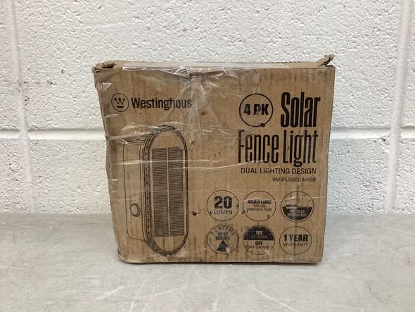 Westinghouse Solar Outdoor Fence Lights (4-Pack), Dusk-to-Dawn LED Lighting, 3 Color Modes, for Fence, Deck, Wall and Patio
