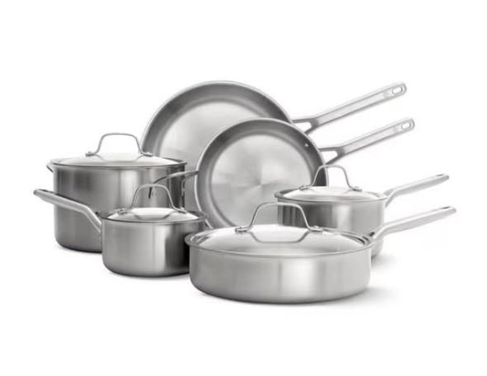 Calphalon Stainless Steel 10-Piece Triply Cookware Set