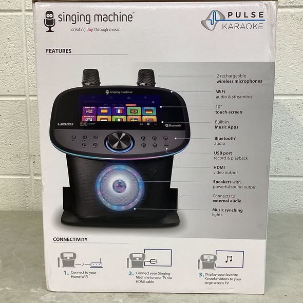 Singing Machine Pulse Karaoke-Premium Wi-Fi Karaoke System