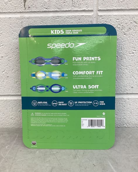 Speedo Kids Swimming Goggles, 3 pk.