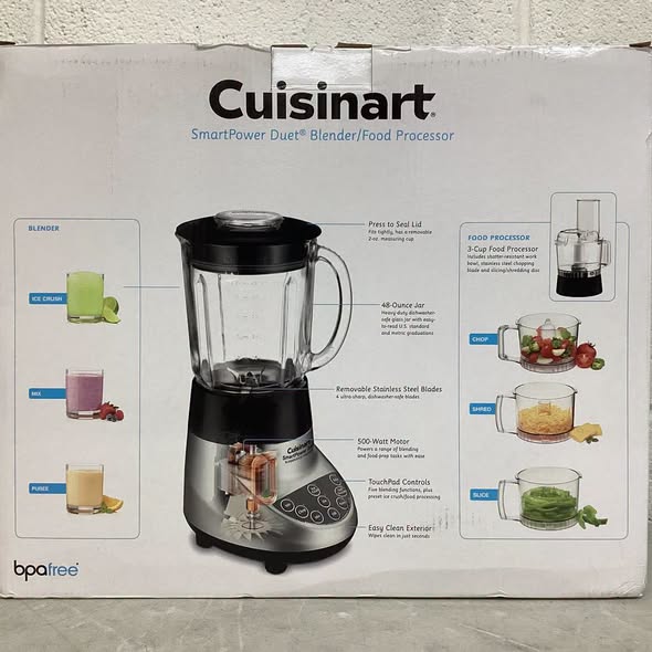 Cuisinart SmartPower Duet 500W Blender/Food Processor