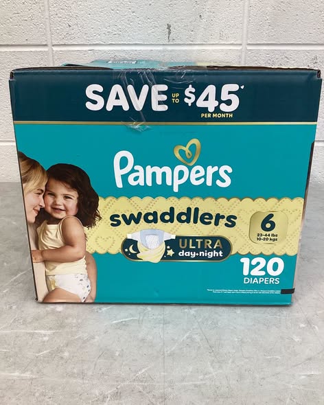 Pampers Swaddlers Ultra Diapers, Size 6 120ct
