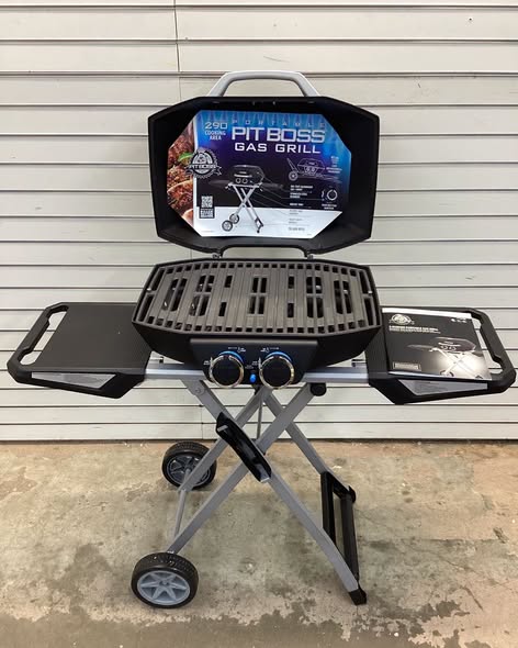 Pit Boss 290-Sq. in Black Portable Liquid propane Grill