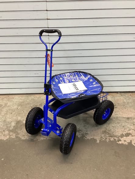 Vevor Garden Cart Rolling Workseat with Wheels