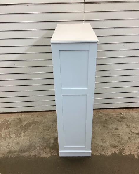 Costway 23.5 in. W x 12 in. D x 42.5 in. H White Bathroom Storage Linen Cabinet with Doors and Adjustable Shelves