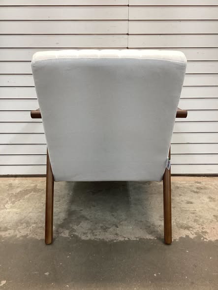 Costway Modern Accent Chair Leisure Armchair w/ Rubber Wood Frame & Felt Pads Beige