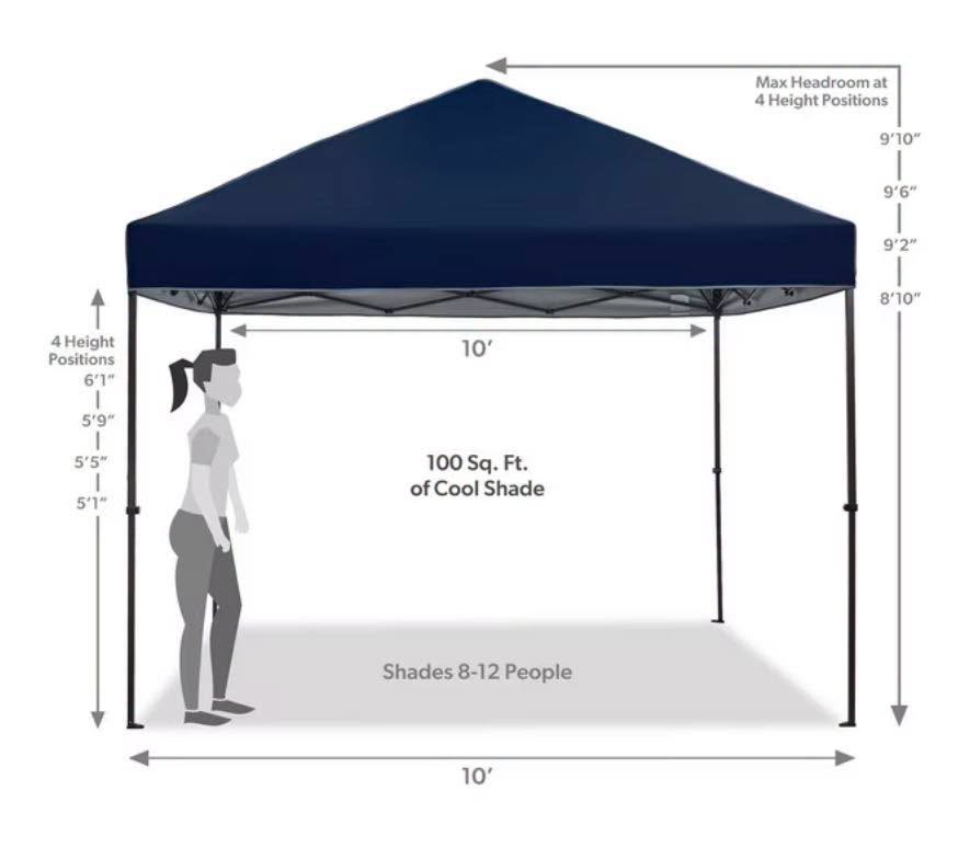 Member's Mark 10'x10' Instant Canopy EasyLift Technology