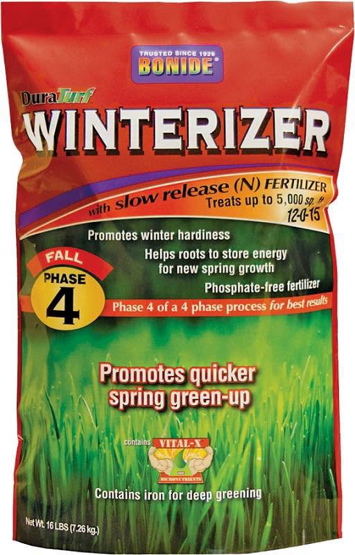 DuraTurf Winterizer Slow Release Phase 4 Fertilizer, 16 lb. Bag, 5,000 sq. ft.