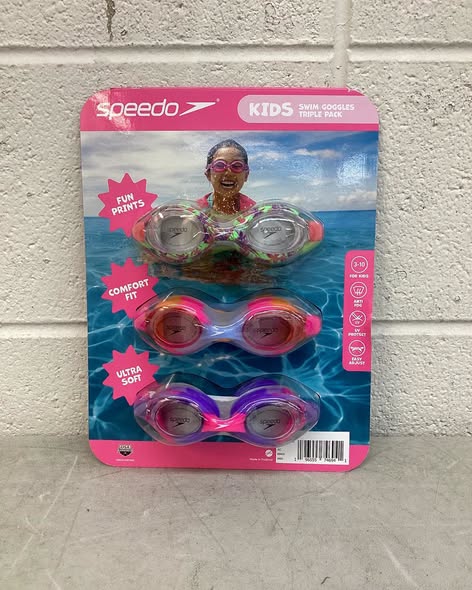 Speedo Kids Swimming Goggles, 3 pk.