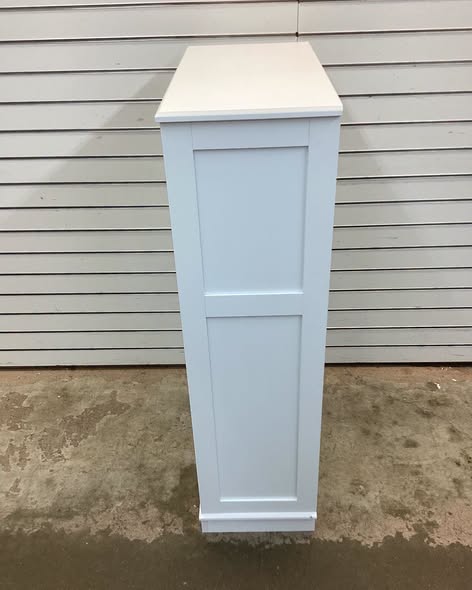 Costway 23.5 in. W x 12 in. D x 42.5 in. H White Bathroom Storage Linen Cabinet with Doors and Adjustable Shelves