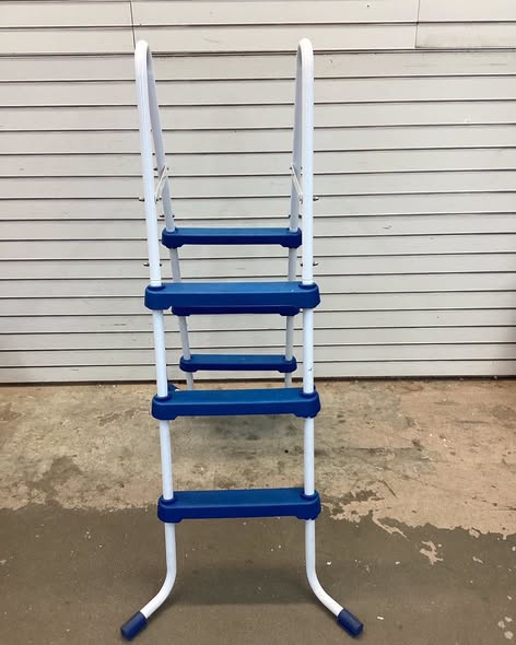 Funsicle 36 Inch SureStep 3 Stair Outdoor Above-Ground Swimming Pool Ladder, Blue & White