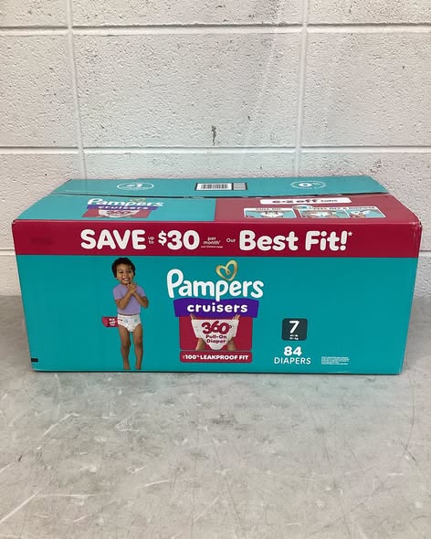 Pampers Cruisers 360 Diapers, Size 7.