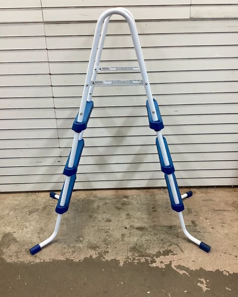 Funsicle 36 Inch SureStep 3 Stair Outdoor Above-Ground Swimming Pool Ladder, Blue & White